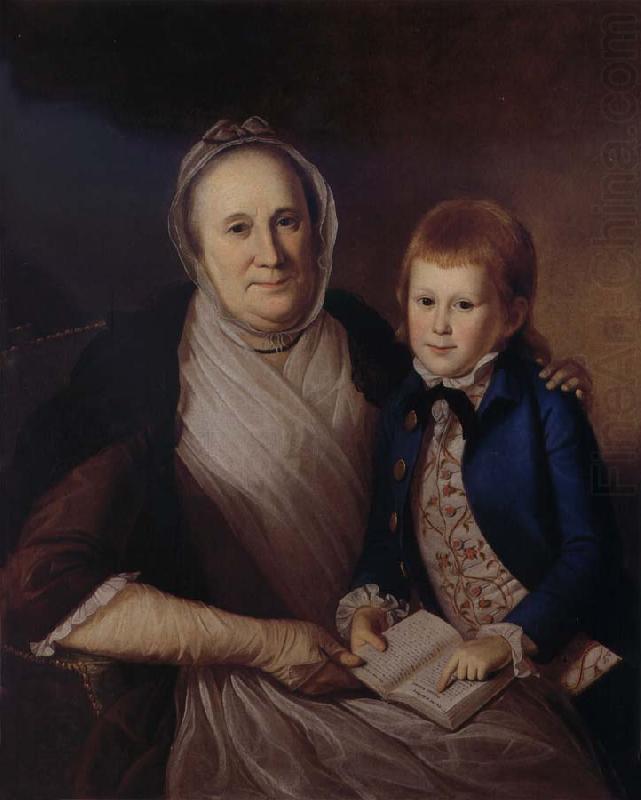 Charles Willson Peale Mrs.Fames Smith and Grandson china oil painting image